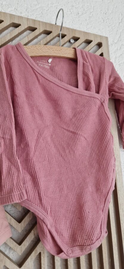 074 80 - Prenatal/Primark rompers roze (0325nic) - Afbeelding 4