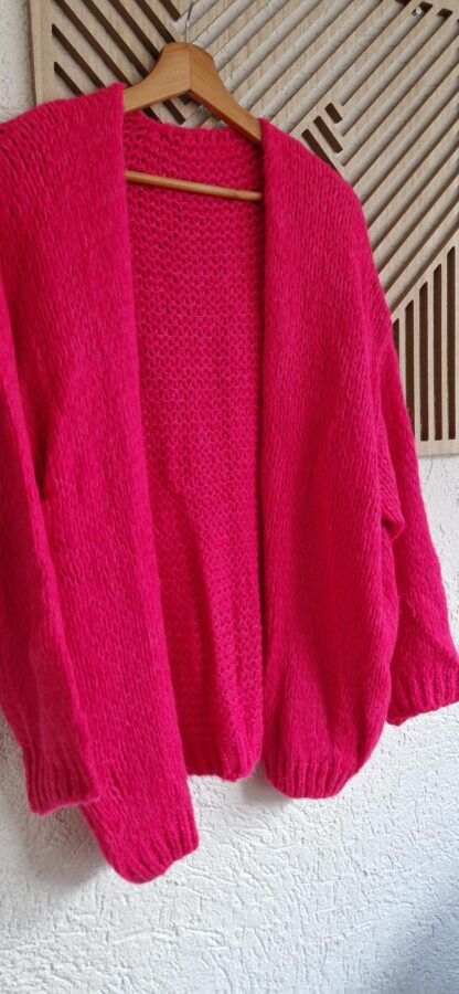 S/L - Made in Italy vest roze wol (0325meg3) - Afbeelding 3