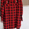 46 - Silvian Heach blouse geblokt rood zwart (0325meg3)