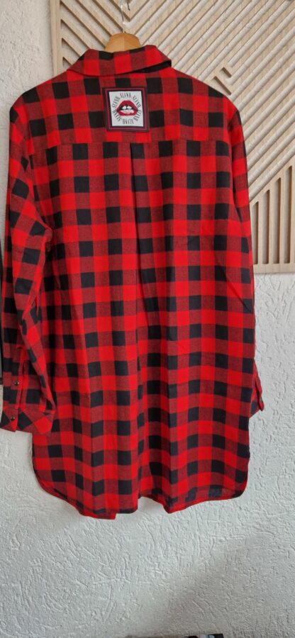 46 - Silvian Heach blouse geblokt rood zwart (0325meg3) - Afbeelding 6