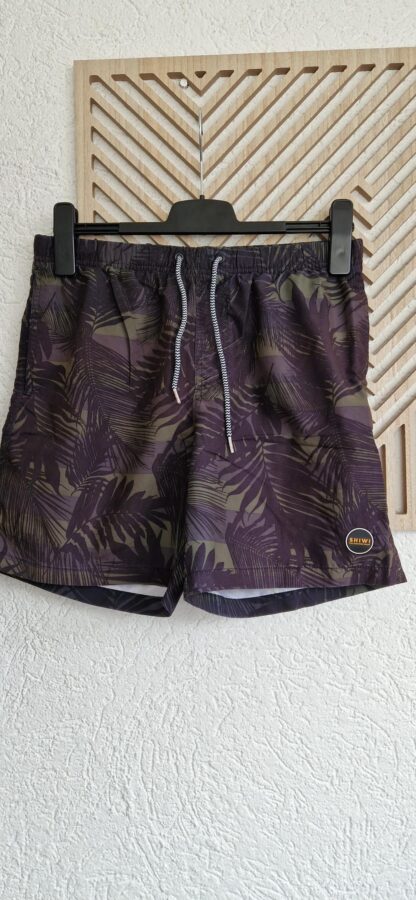M - Shiwi zwemshort zwart legergroen (0325meg3)