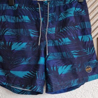 M - Shiwi zwemshort bladeren blauw (0325meg3)