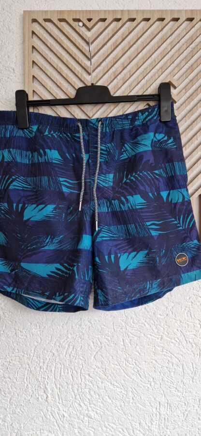 M - Shiwi zwemshort bladeren blauw (0325meg3)