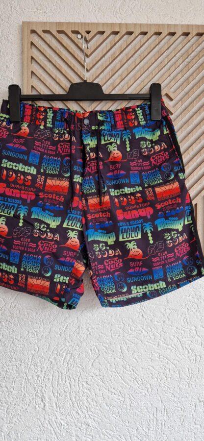 M - Scotch & Soda zwemshort zwart kleur (0325meg3)