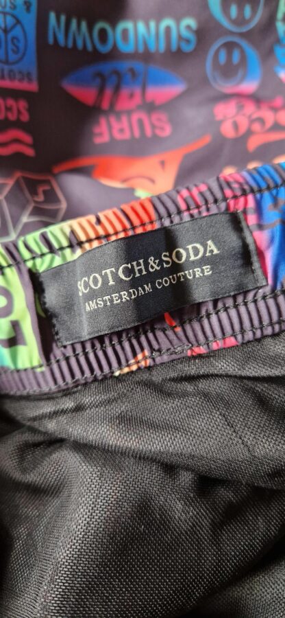 M - Scotch & Soda zwemshort zwart kleur (0325meg3) - Afbeelding 5