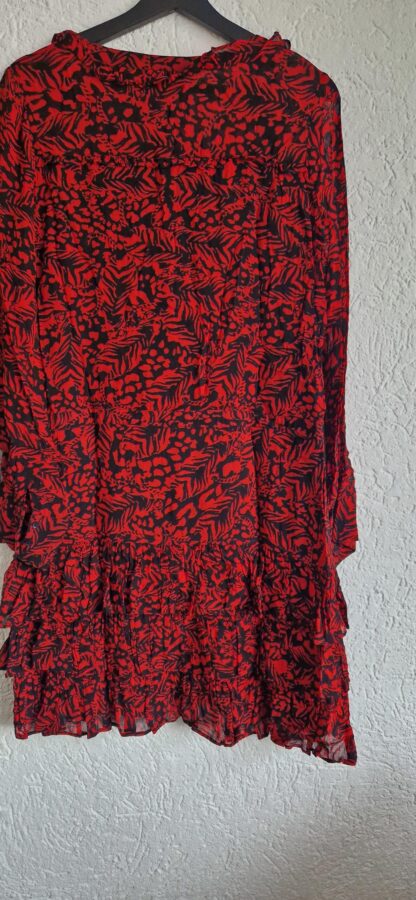 S - Alix the Label jurk zwart rood (0425meg4) - Afbeelding 6