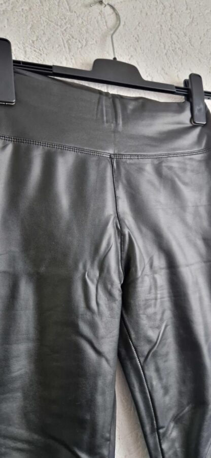 M/L - Legging pu zwart korte lengte (0425meg4) - Afbeelding 3