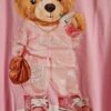 S - Shein roze shirt teddybeer nieuw (0425meg4) - Afbeelding 3