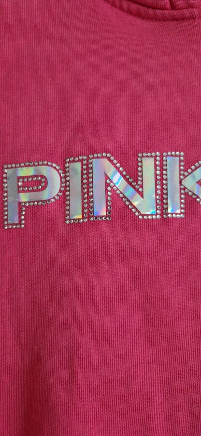 158 - Pinko up hoodie roze hologram print (0425meg4) - Afbeelding 4