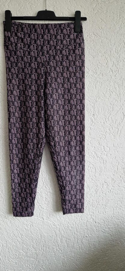 XS - Loavies broek sportief roze aubergine (0425meg4)