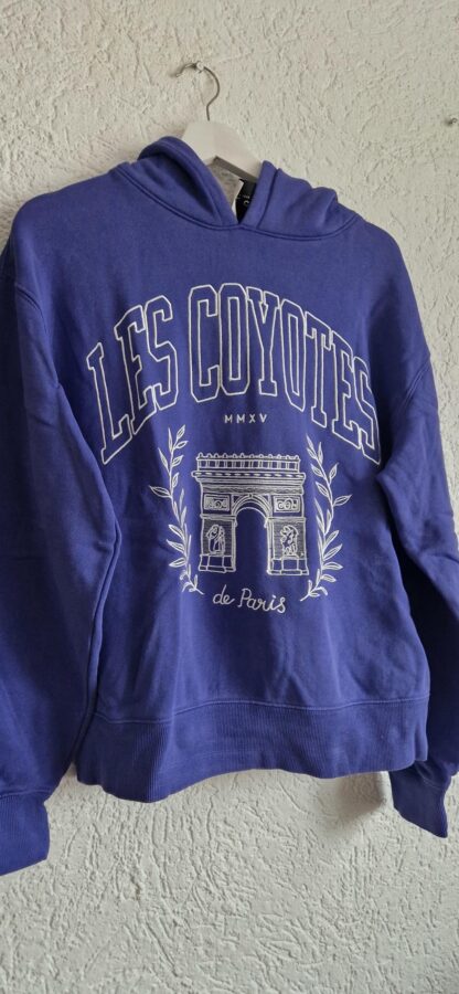 XS - LCDP Les Coyotes de Paris hoodie blauw (0425meg4) - Afbeelding 3