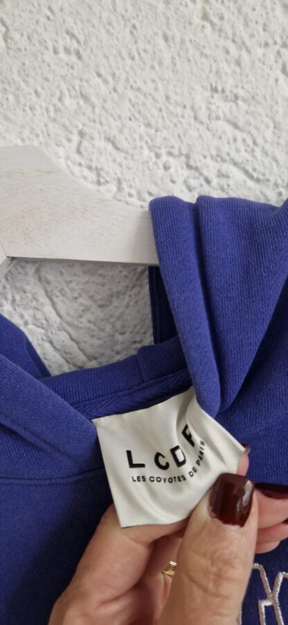 XS - LCDP Les Coyotes de Paris hoodie blauw (0425meg4) - Afbeelding 4