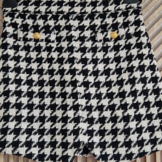 164 - Balmain Paris rok zwart wit (0425meg5)