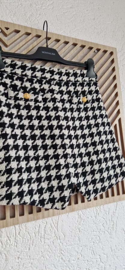 164 - Balmain Paris rok zwart wit (0425meg5) - Afbeelding 3