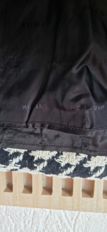 164 - Balmain Paris rok zwart wit (0425meg5) - Afbeelding 4
