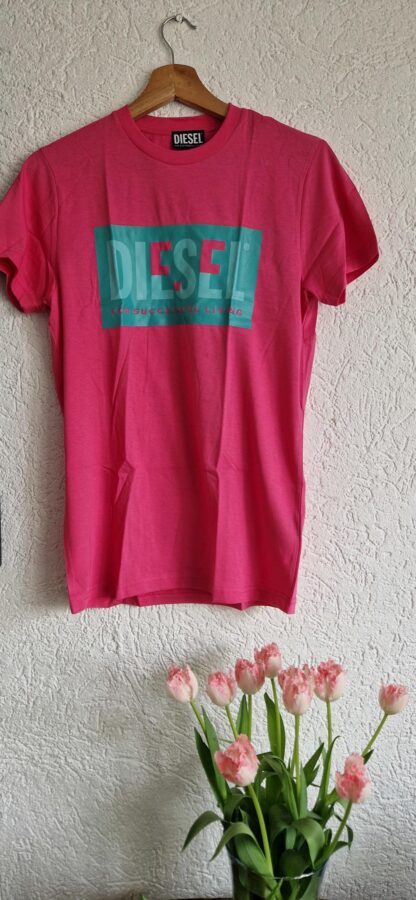 164 - Diesel shirt roze nieuw (0425meg5) - Afbeelding 2
