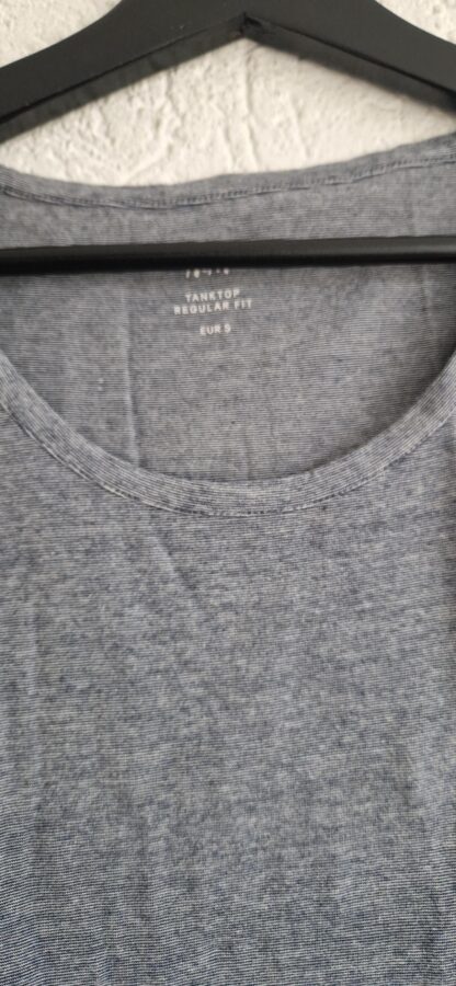 S - H&M hemd blauw streepje (0525man1) - Afbeelding 3