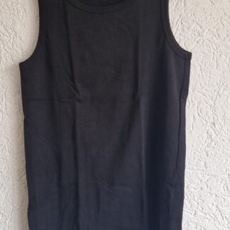 S - WE mouwloos shirt zwart (0525man2)