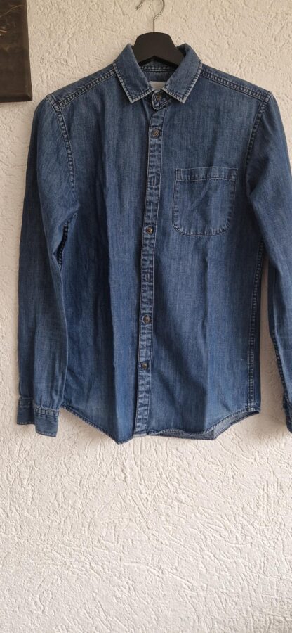 XS - Cedarwood State denim blouse (0525man2)