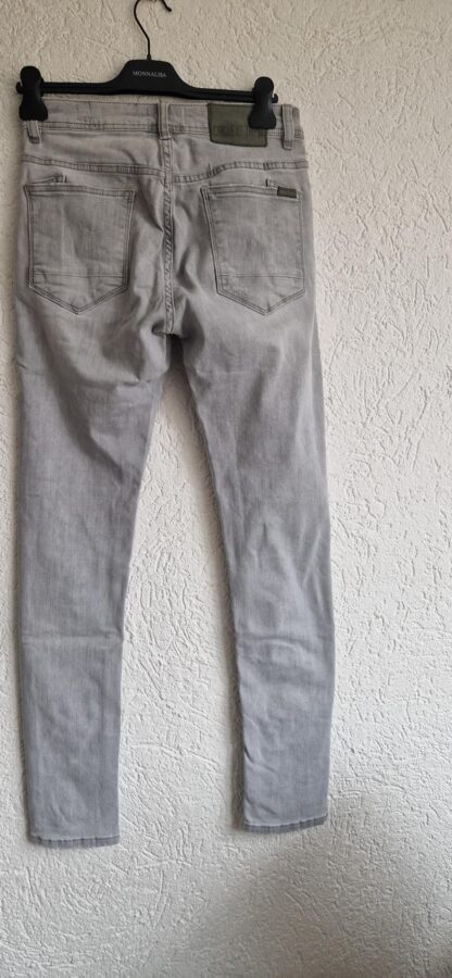 29/34 - Jack & Jones jeans grijs knie scheur (0525man2) - Afbeelding 4