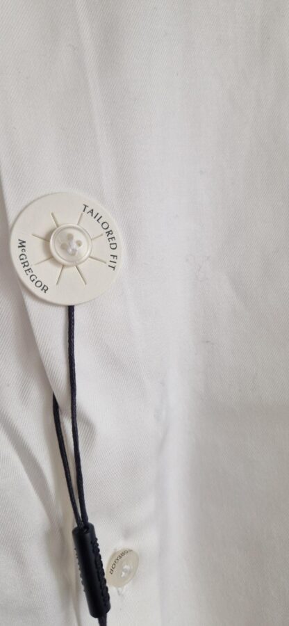 L - Mc Gregor overhemd wit boordmaat 41 nieuw (0525meg6) - Afbeelding 5