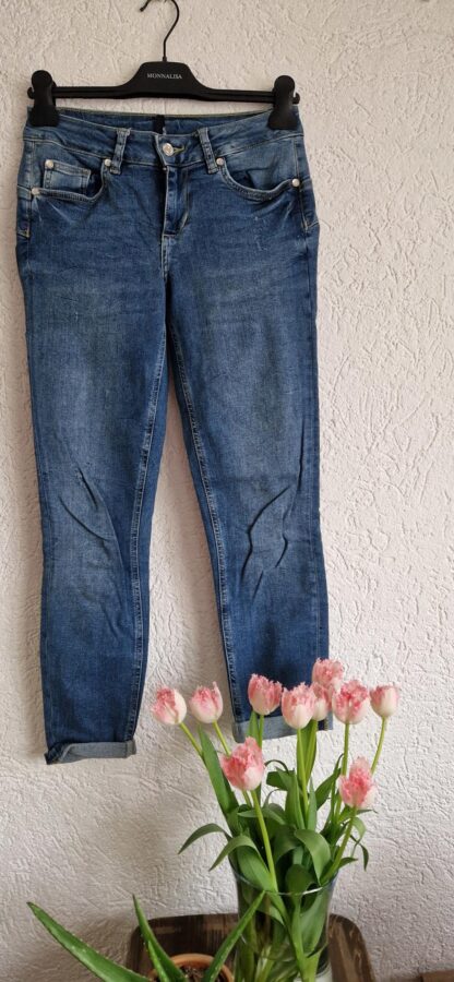 27 - Liu Jo jeans korte lengte blauw (0525meg6)