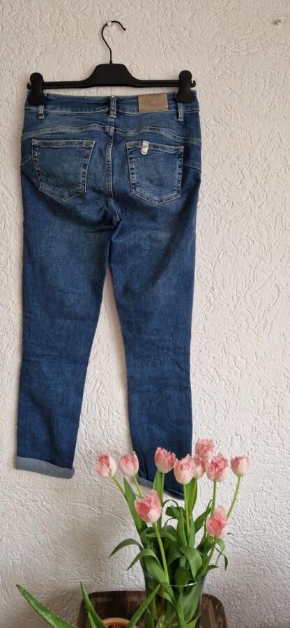 27 - Liu Jo jeans korte lengte blauw (0525meg6) - Afbeelding 4