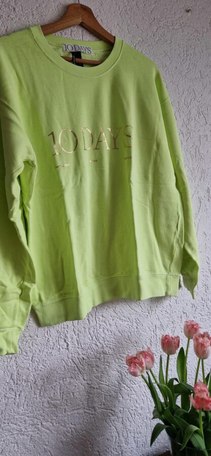 M - 10 Days sweater lime goud (0525meg6) - Afbeelding 3