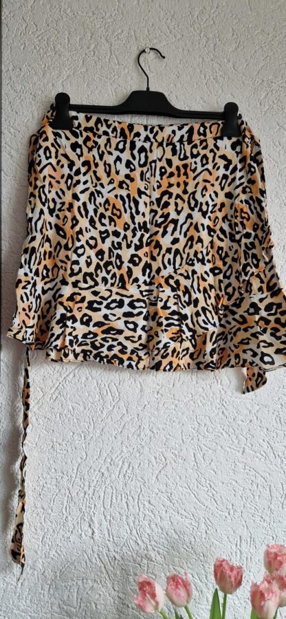 M - Aaiko rok zalm zwart wit print (0525meg6) - Afbeelding 2