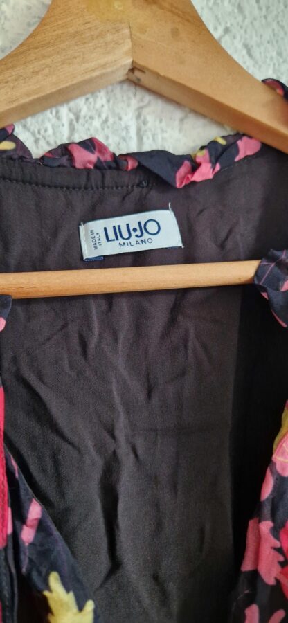 36 - Liu Jo jurk zwart roze paars geel (0525meg5) - Afbeelding 4