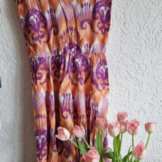 M - Eksept jurk paars oranje (0525meg6)