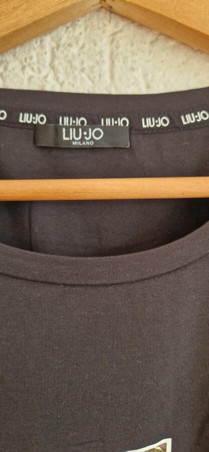 L - Liu Jo shirt zwart print (0525meg6) - Afbeelding 5