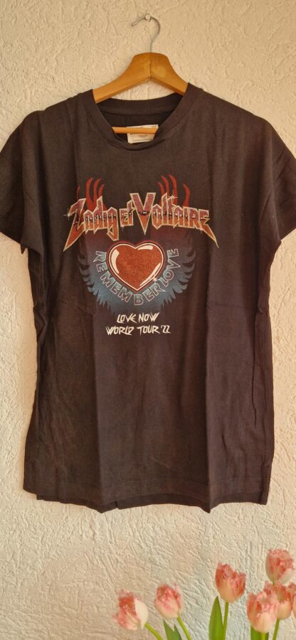 XS - Zadig & Voltaire shirt zwart print (0525meg6)