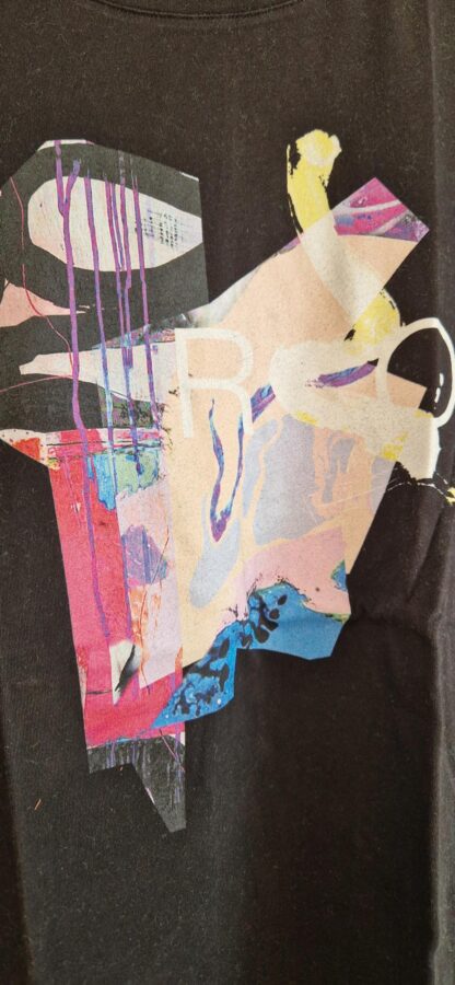 S - IRO Paris shirt zwart print (0525meg6) - Afbeelding 3
