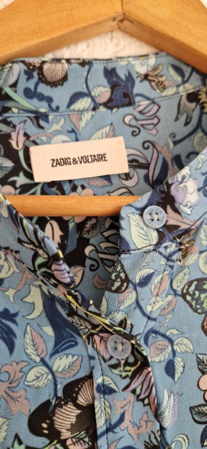 L - Zadig & Voltaire jurk blauw (0525meg6) - Afbeelding 4