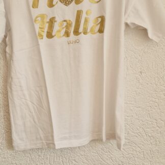 M - Liu Jo shirt wit goud (0525meg6)