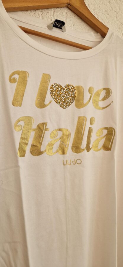 M - Liu Jo shirt wit goud (0525meg5) - Afbeelding 3