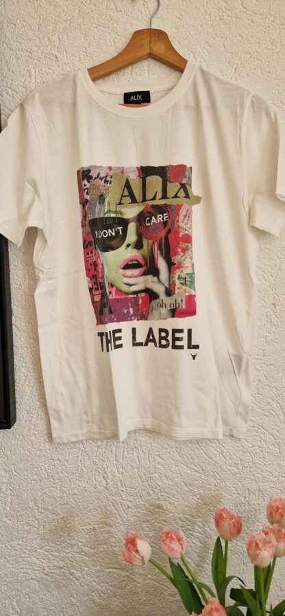 S -Alix the Label shirt wit print roze/groen (0525meg5)