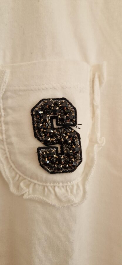 S - Silvian Heach shirt wit sierzakje (0525meg5) - Afbeelding 3