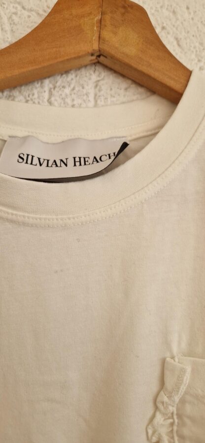 S - Silvian Heach shirt wit sierzakje (0525meg5) - Afbeelding 4