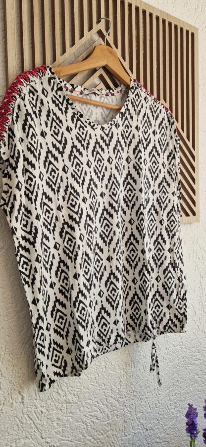 M - Cecil shirt zwart wit (0525kh) - Afbeelding 3