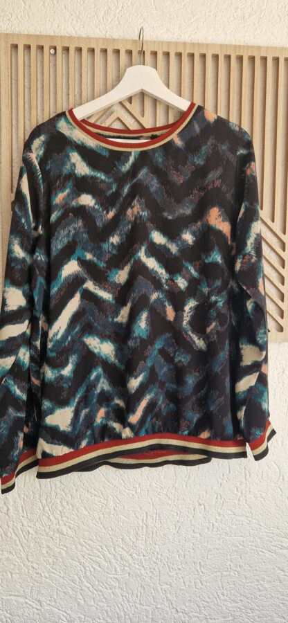 M - So Soire tuniek print glitterkraag (0525kh)
