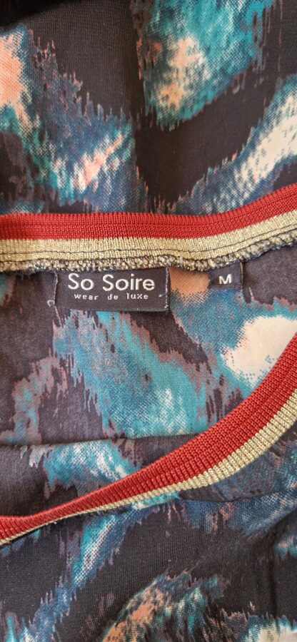 M - So Soire tuniek print glitterkraag (0525kh) - Afbeelding 6