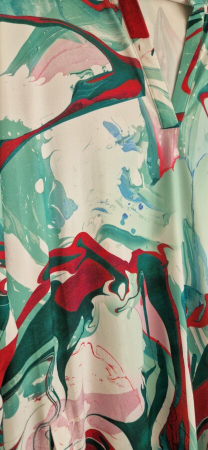 XXL - Angelle Milan jurk print groen (0525kh) - Afbeelding 4
