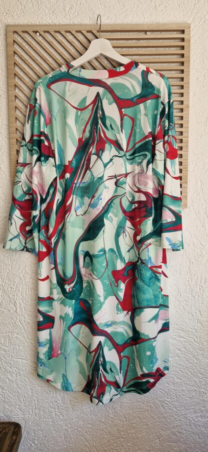 XXL - Angelle Milan jurk print groen (0525kh) - Afbeelding 5