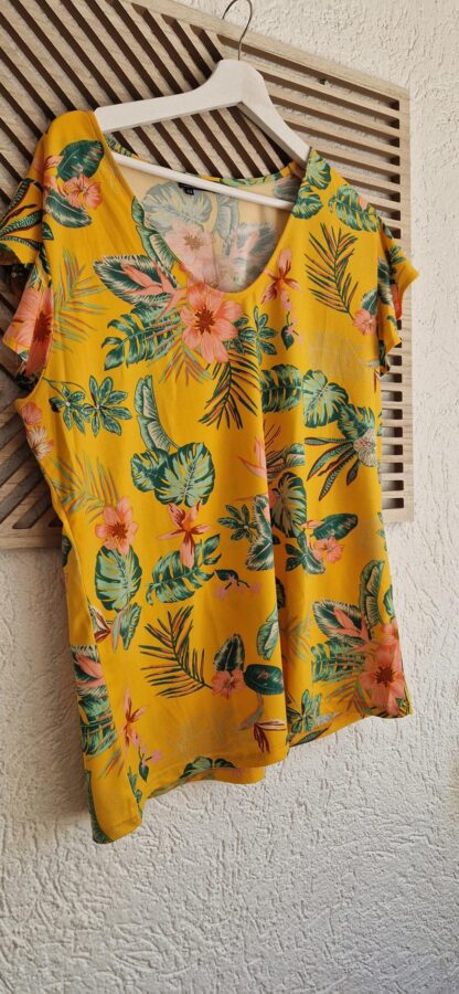 44 - Norah blouseshirt bloem geel (0525kh) - Afbeelding 3