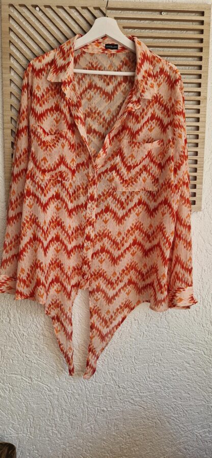42 - Exxcellent blouse (zalm)oranje (0525kh)