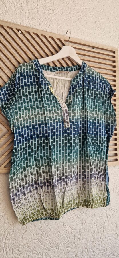 M - Dreamstar blousje groene print (0525kh) - Afbeelding 3