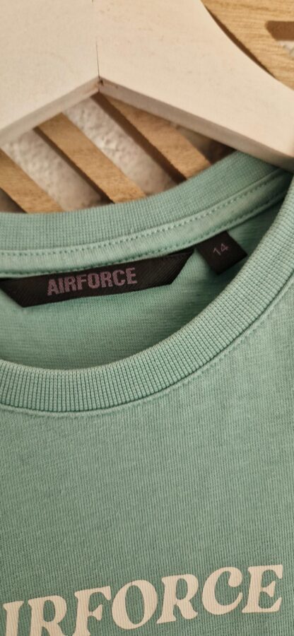 164 - Airforce shirt aqua (0525kh) - Afbeelding 4
