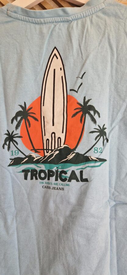 164 - Cars shirt lichtblauw (0525kh) - Afbeelding 3